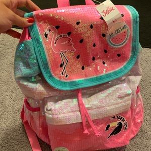 Sequin backpack